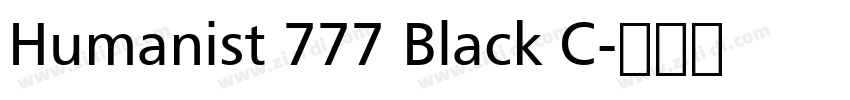 Humanist 777 Black C字体转换